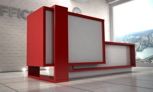 Jak wybrać odpowiedni kształt i rozmiar lad recepcyjnych?